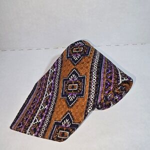 VINTAGE Chadwick‎ by Wembley Brown & Purple Necktie NEW!